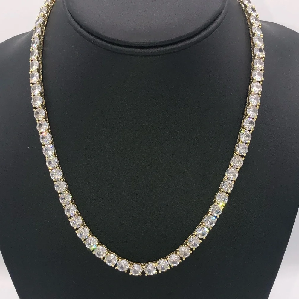 18k 72ct Tennis Necklace - Picture 2 of 14